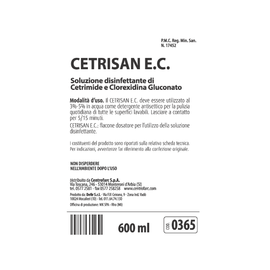 Immagine di ETICHETTA PER SISTEMA DI DILUIZIONE PER CETRISAN E.C.
