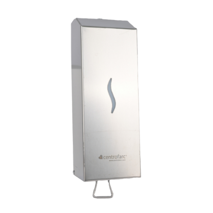 Immagine di DISPENSER SAPONE LIQUIDO MANUALE IN ACCIAIO INOX 304 SATINATO lt.1