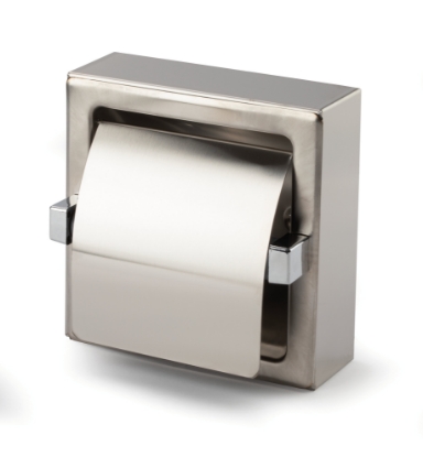 Immagine di DISPENSER CARTA IGIENICA A PARETE IN ACCIAIO INOX 304 SATINATO