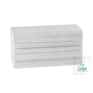 Immagine di ASCIUGAMANO FLIT A V IN CARTA DI CELLULOSA 2 VELI ECOLABEL