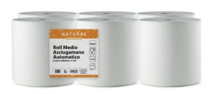 Immagine di ROLL MEDIO ASCIUGAMANO AUTOMATICO IN PURA CELLULOSA 2 VELI