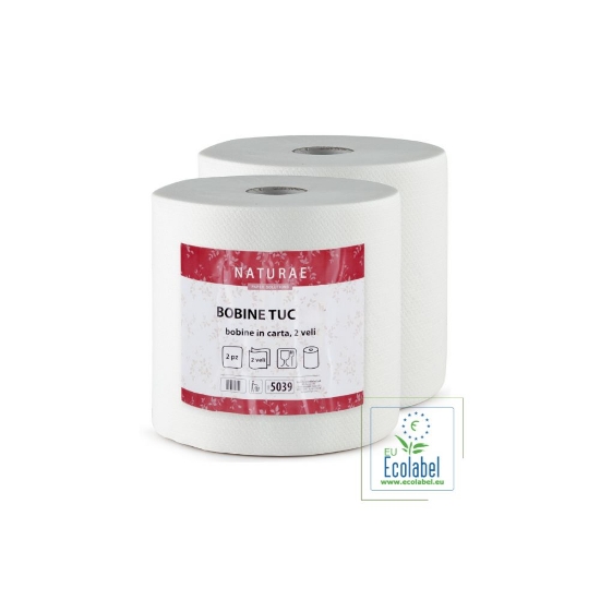 Immagine di BOBINA TUC IN CELLULOSA 2 VELI ECOLABEL