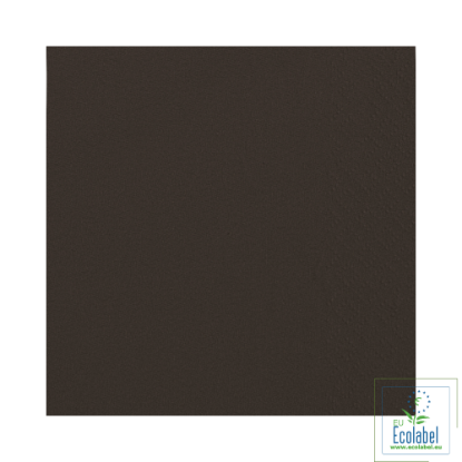 Immagine di TOVAGLIOLO MICROINCOLLATO NERO ECOLABEL 38x38cm