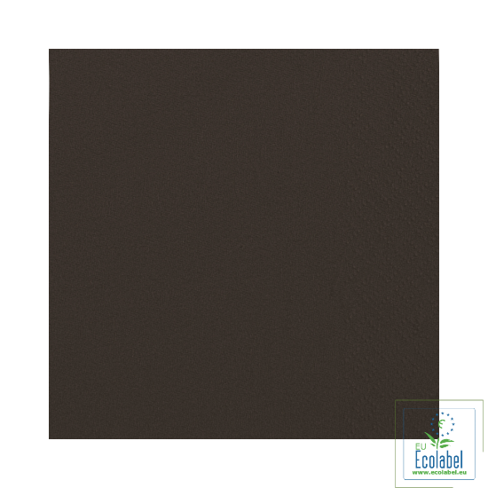 Immagine di TOVAGLIOLO MICROINCOLLATO NERO ECOLABEL 38x38cm