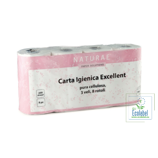 Immagine di CARTA IGIENICA EXCELLENT PURA CELLULOSA 3 VELI ECOLABEL