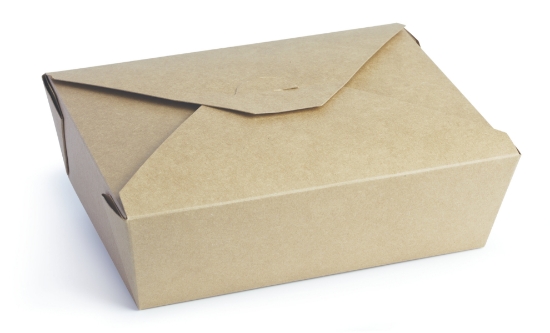 Immagine di SCATOLA KRAFT IN CARTONCINO/PE ml.2000 21,5x16,0x6,5cm 