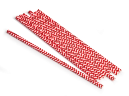 Immagine di CANNUCCIA CARTA BIANCO/ROSSO Ø0,6x19,7cm