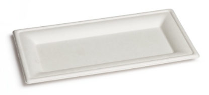 Immagine di PIATTO RETTANGOLARE IN BAGASSA 26x13cm 