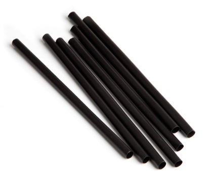 Immagine di CANNUCCIA NERA IN PLA Ø 0,8cm x 15cm 