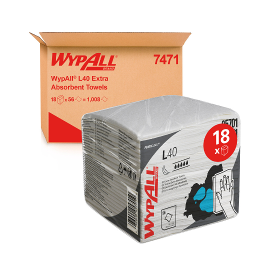 Immagine di 7471 PANNO CLASSIC PIEGATO WYPALL L40