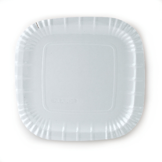 Immagine di PIATTO PIZZA BIANCO QUADRATO 24x24cm
