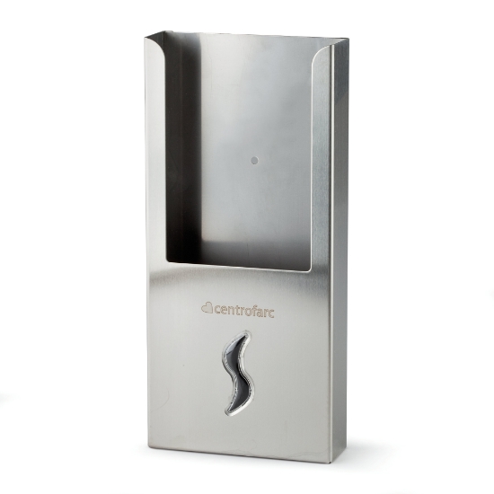 Immagine di DISTRIBUTORE SACCHETTI IGIENICI IN ACCIAIO INOX SATINATO  