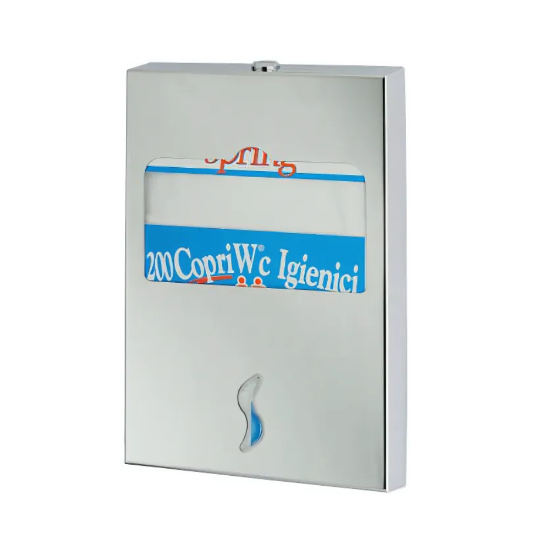 Immagine di DISTRIBUTORE CARTA COPRIWATER IN ACCIAIO INOX SATINATO  