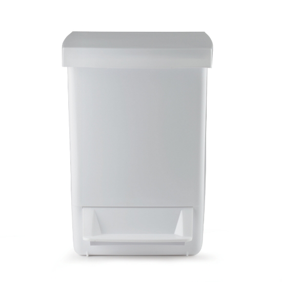 Immagine di PATTUMIERA IN PLASTICA BIANCA C/PEDALE lt.20 