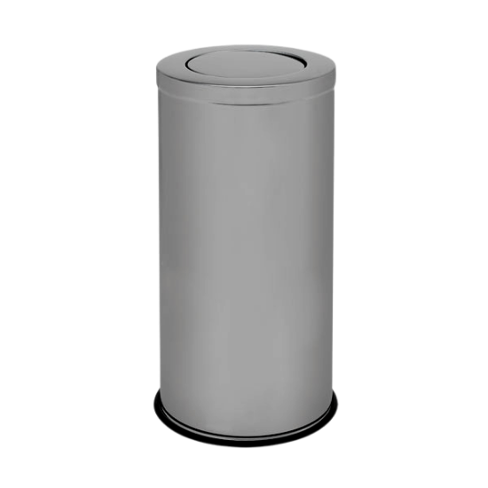 Immagine di GETTACARTE IN ACCIAIO INOX SATINATO C/COPERCHIO lt.52