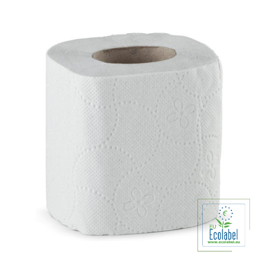 Immagine di CARTA IGIENICA TOILETTE PURA CELLULOSA 2 VELI ECOLABEL