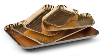 Immagine di VASSOIO CARTONE ORO N.8 IT 28x38cm  