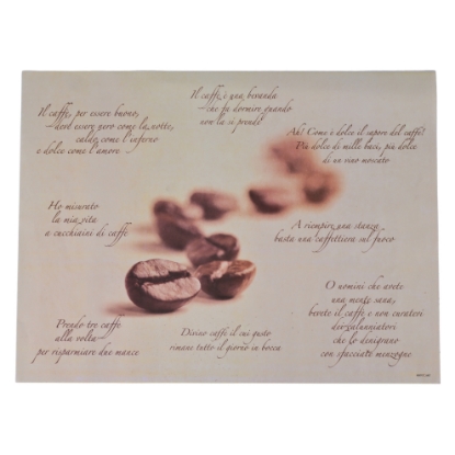 Immagine di TOVAGLIETTA CARTA POESIE DI CAFFE 30x40cm