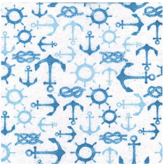 Immagine di TOVAGLIOLI NUVOLA APPRODO BLU 40x40cm