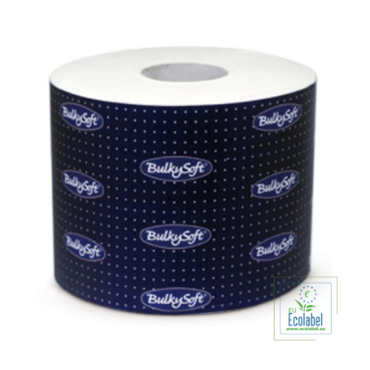 Immagine di 66680 CARTA IGIENICA BULKYSOFT EXCELLENCE BLU FASCETTATA PURA CELLULOSA 2 VELI ECOLABEL
