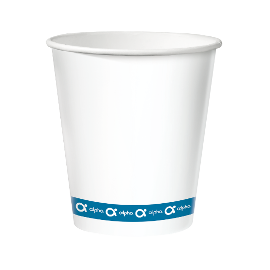 Immagine di BICCHIERE BIANCO IN CARTONCINO ALPHA H ml 100