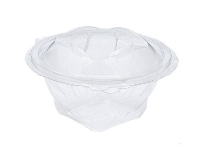 Immagine di VASCHETTA CON COPERCHIO A STRAPPO IN PET/RPET 1000cc