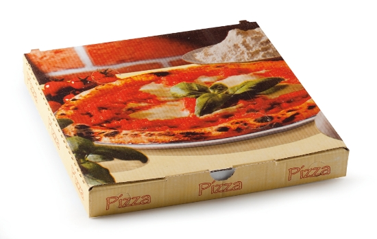 Immagine di SCATOLA PIZZA 26x26x3cm confezione 100 pezzi  