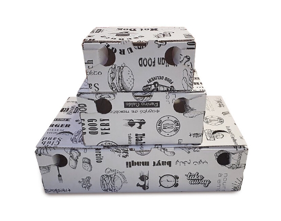 Immagine di SCATOLA DA ASPORTO/FRITTI IN CARTONE 15x15x7cm  