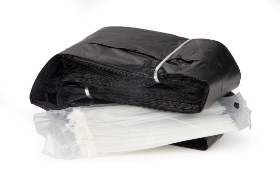 Immagine di SACCO NERO POLIETILENE A 3 STRATI Ø37cmx60mt