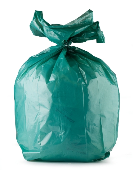 Immagine di SACCHI VERDI TRASPARENTI HDPE 110lt 12my 18gr 70x110 cm