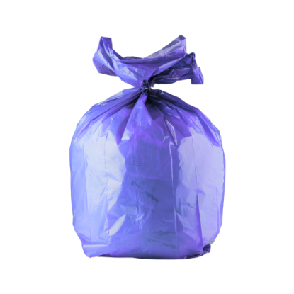 Immagine di SACCHI VIOLA TRASPARENTI HDPE 110lt 12my 18gr 70x110 cm