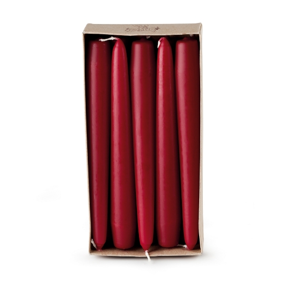 Immagine di CANDELA CONICA OPACA BORDEAUX 25cm 