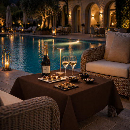 Immagine di TOVAGLIA TNT MARRONE mt.1,4x1,4