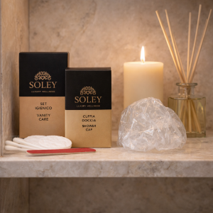 Immagine di CUFFIA DOCCIA IN ASTUCCIO SOLEY 5x8,5cm