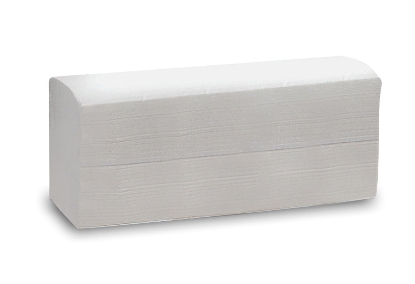 Immagine di ASCIUGAMANO A V IN CARTA DI CELLULOSA 2 VELI ECOLABEL